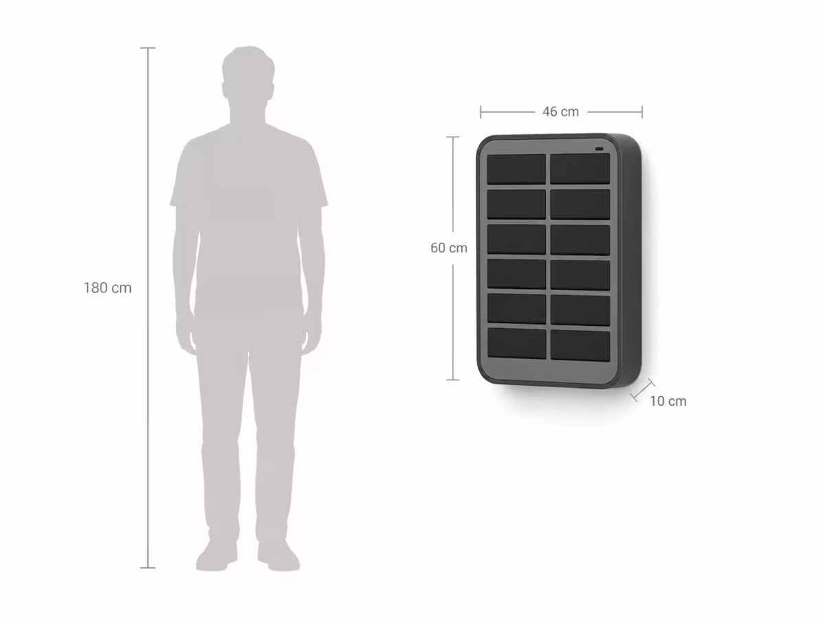 Wide compartments electronic key cabinet configuration