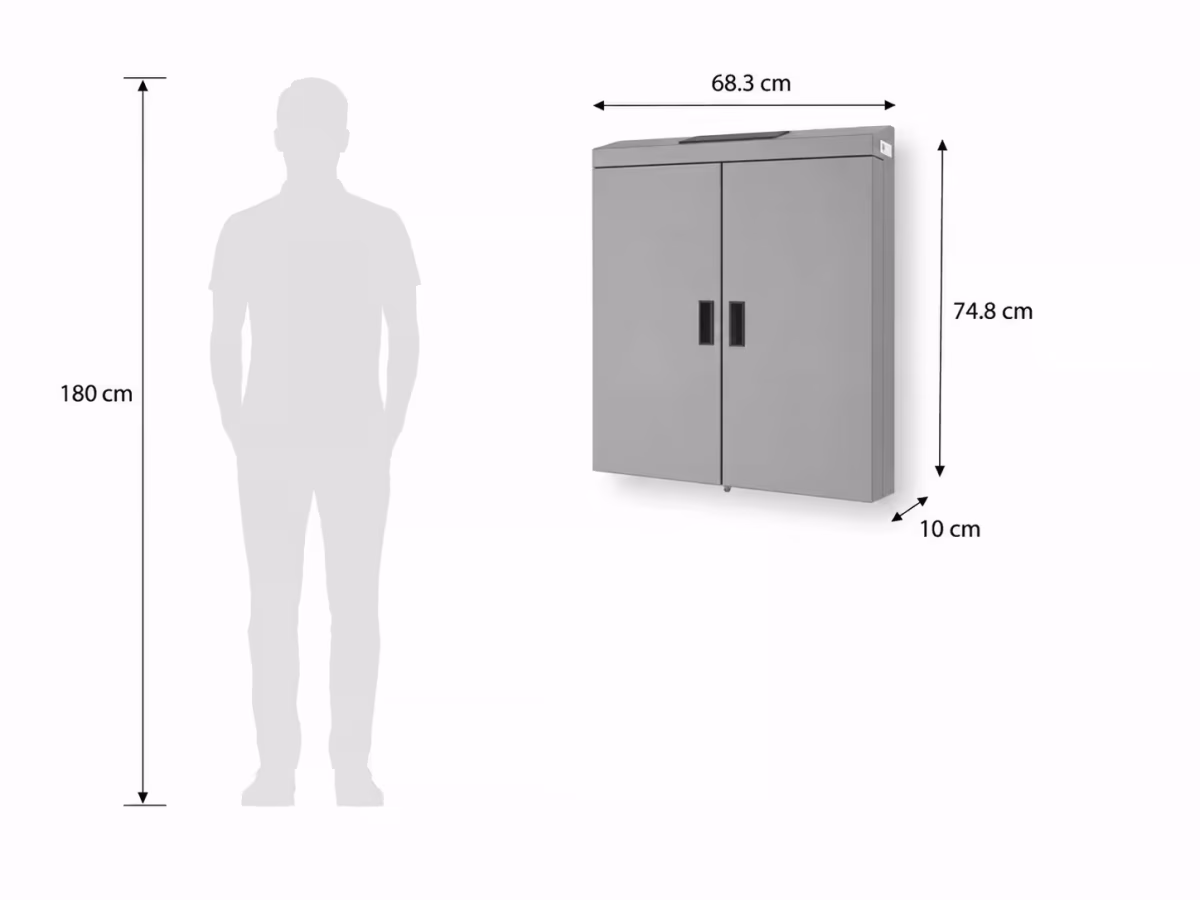 Protective enclosure electronic key cabinet configuration